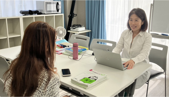 外国人介護人材への個別支援の様子